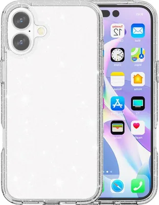 Produktbild von iPhone 17 Hülle - Coverup Glitzer TPU Back Cover - Transparent