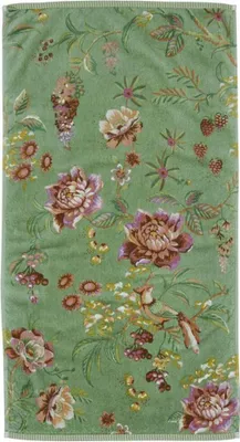 Immagine prodotto di PIP Studio Serie in spugna Secret Garden Green Motivo floreale Cotone, Dimensioni: Telo doccia 70 x 140 cm