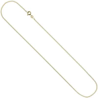 Produktbild von 1,3mm Panzerkette Halskette Collier Goldkette 333 Gelbgold Gold 40cm Damen
