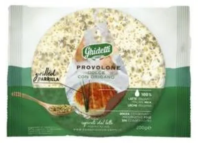 Produktbild von Provolone mild Käse in Scheibe zum Grillen mit Oregano 200g - Ghidetti
