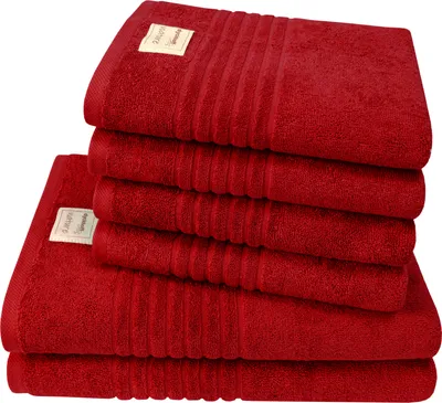 Produktbild von Dyckhoff Handtuchset Nature amarena, 6-tlg.