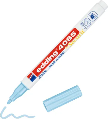 Zdjęcie produktu dla Edding - Pisak kredowy Edding 4085 1-2 mm pastelowy niebieski | 10 sztuk