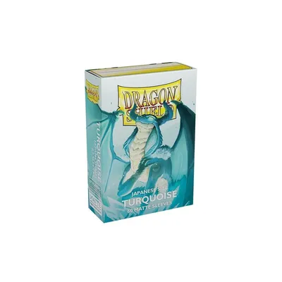 Produktbild von Japanische Kartenhüllen Matt Türkis 60 Stück – Kleine TCG Sleeves