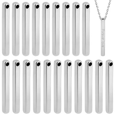 Produktbild von Set mit 20 Edelstahl-Gravurplatten für DIY-Projekte