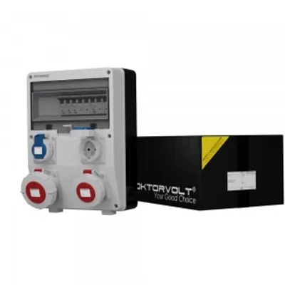 Obrázek produktu pro Rozvaděč TD-S IP65 1x16A 1x32A 2x230V Doktorvolt® 6046