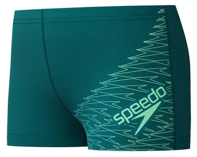 Productafbeelding van Speedo zwemshorts voor jongens, met logo, ideaal voor wedstrijdzwemmen | Stretchmateriaal | Geschikt voor vakantie