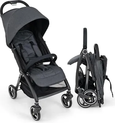 Image de Poussette/buggy - Buggy de voyage - Pliage à une main - Léger - Dossier réglable - Capote réglable - Pour 1 à 2 ans - Jusqu'à 10 kg - Gris