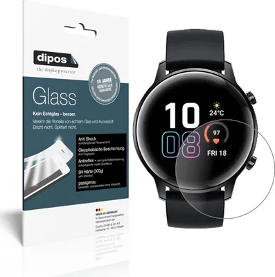 Obrázok produktu pre 1x ochranná fólia pre Honor Magic Watch 2 42 mm matná - proti nárazom 9H fólia dipos Glass plastové sklo
