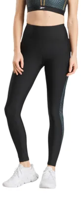 Zdjęcie produktu dla REEBOK - Damskie legginsy Q2 Hype Pack Blocked Aop - Rozmiar S