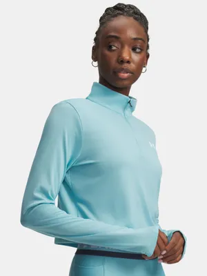 Produktbild von Under Armour Damen-T-Shirt mit halbem Reißverschluss und Tech-Branding XL