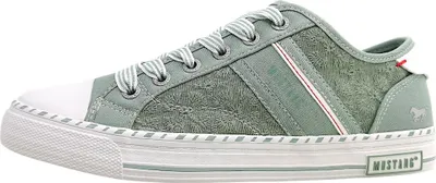 Immagine prodotto di Mustang: Scarpe da donna, modello stringato, sportive, adatte per attività sportive, colore verde, ideali per il tempo libero