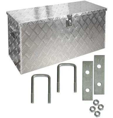 Obrázok produktu pre Truckbox Box box na náradie box na príves hliníkový box na ťažné zariadenie vrátane montážnej sady D120 Trucky