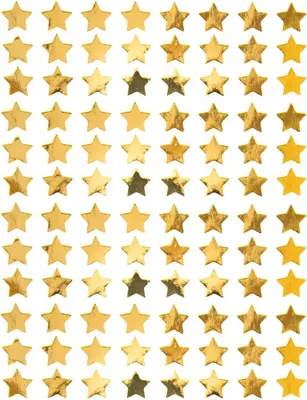 Produktbild von Oblique Unique 960 Sterne Sticker Stern Aufkleber für Weihnachten Weihnachtsdeko Geschenkdeko Basteln Glänzend - gold