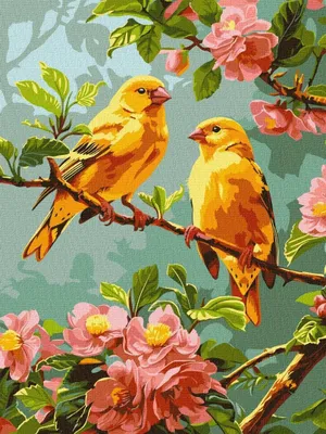 Productafbeelding van Schilderen op nummer - Lenteleeuwtjes 30x40 cm - Ideyka