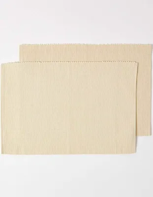 Produktbild von HOMESCAPES Tischset creme im 2er-Set – 100% Baumwolle, 33x50 cm
