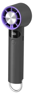 Immagine prodotto di INF Ventilatore portatile 5 velocità 2000mAh ABS 4.6x4.1x17cm termoelettrico Grigio