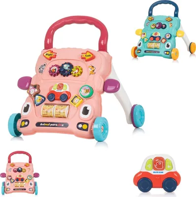 Zdjęcie produktu dla Chipolino Wzek dziecicy Funny Animals z samochodzikiem i muzyk Rowy
