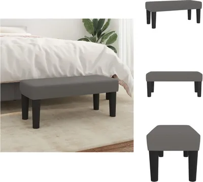 Obrázok produktu pre vidaXL Lavica sivá 70x30x30 cm Imitácia kože - Lavice