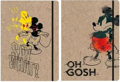 Produktbild von A4-Mappe mit Gummiband „Mickey Mouse“ aus Kraftpapier – Beniamin