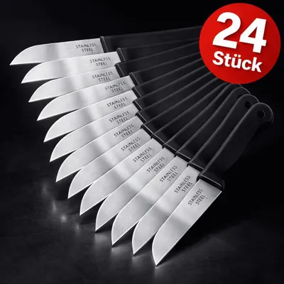 Produktbild von 24 Gemüsemesser Küchenmesser Schälmesser Obstmesser Kartoffelmesser Edelstahl