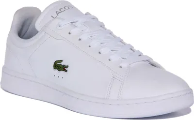 Produktbild von Lacoste Carnaby Pro BL23 1 Herren Schnürung Leder Smarte Turnschuhe Weiß – 10,5 UK - 45 EU - 11,5 US / Weiß