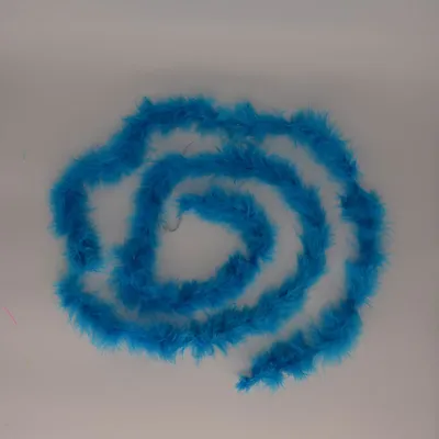 Obrázek produktu pro Boa, labutěnka marabu peří, tyrkysová - délka 2 cm, šířka 3 cm / 1ks