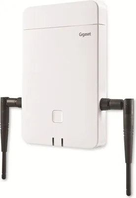 Produktbild von Gigaset N870E IP PRO, HTTPS, SIPS, TLS, DECT, DECT-GAP, G.711, G.722, G.729ab, Weiß, 188 x 227 x 42 mm, 300 g