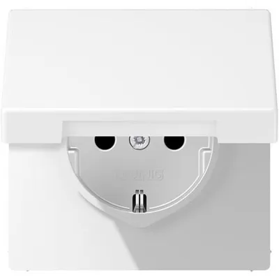 Produktbild von JUNG Steckdose SCHUKO LS1520BFKLWWM m.Klappd.