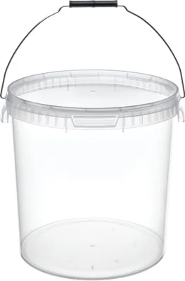 Produktbild von Garronda Eimer mit Deckel, 20 Liter, 1 Stück, für die Lagerung von Lebensmittel- und Chemischen Produkten Transparent GD-0072