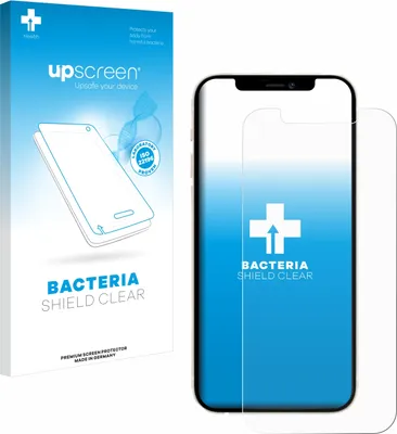 Produktbild von upscreen Schutzfolie für Apple iPhone 12 Pro Displayschutz Displayschutzfolie Folie Klar antibakteriell