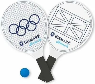 Obrázek produktu pro Plážová raketa s míčkem 38 x 19 x 0,60 cm