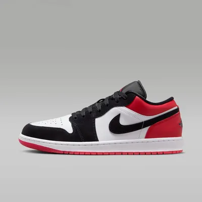 Produktbild von Nike Jordan 1 Low SE "Black Toe (2025)" Rot, Größe: 40