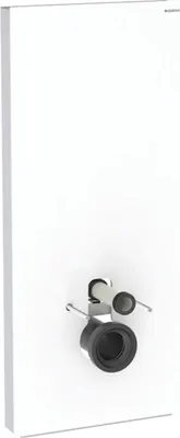 Immagine prodotto di Geberit Monolith module sanitaire pour WC suspendu, 114 cm, entrée deau derrière au centre, avec tubulure de raccordement, 131.031.SI.5, 131.031.SI.5