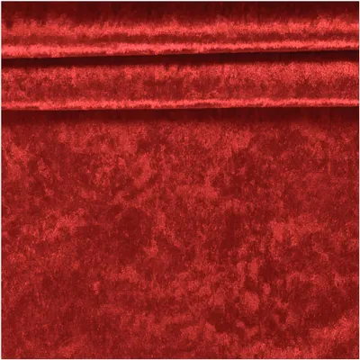 Samt-Stoff ab 0,5m Velvet Dekostoff Kostümstoff Panné Samt glänzend rot