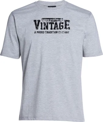 Produktbild von Übergrößen T-Shirt Vintage schwarz AHORN SPORTSWEAR Grey Melange 4XL