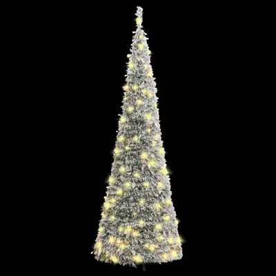 Immagine prodotto di Albero di Natale Artificiale Pop-up Neve Fioccata 50 LED 120 cm