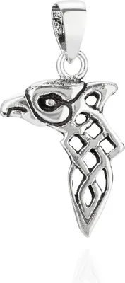 Produktbild von Kettenanhänger Adler 925 Silber 19x12mm Silberanhänger Keltischer Knoten Amulett