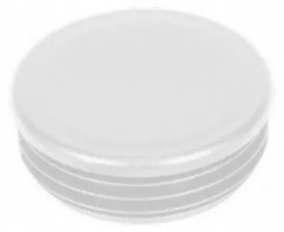Immagine prodotto di LogistSystem, 10 tappi a lamelle rotondi da 43 mm per tubi rotondi - tappi rotondi bianchi - copritubo in plastica PE - tappi per tubi per la copertura di tubi in acciaio