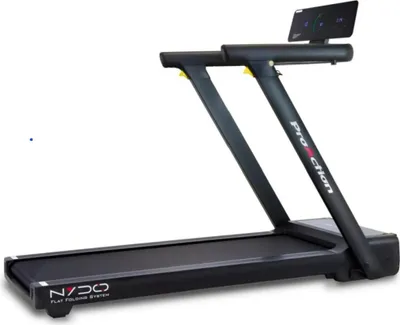 Produktbild von Laufband Profi mit LED-Monitor (36 Programme) - Bis 18 km/h + 12% Steigung, Bluetooth, 3-fach Dämpfung, 2-fach Klappsystem, Transportrollen