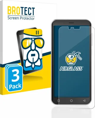 Produktbild von 3x BROTECT Schutzglas für Emporia Smart 4 Schutzfolie Panzer Folie Glas Display Schutz klar