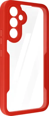 Produktbild von Samsung A54 5G stoßfeste Hülle, harte Rückseite + Silikonumrandung – Rot