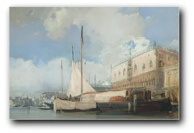 Produktbild von Kunstdruck „Der Dogenpalast, Venedig“ von Richard Parkes Bonington – 20 x 30 cm – ungerahmt