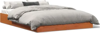 Obrázek produktu pro vidaXL Postel z masivu bez matrace vosk hnědá 140x200 cm borovice
