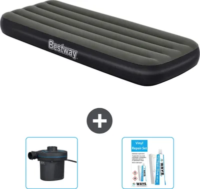 Obrázok produktu pre Bestway nafukovací matrac - pre 1 osobu - 76 x 185 x 25 cm - zelený - vrátane príslušenstva