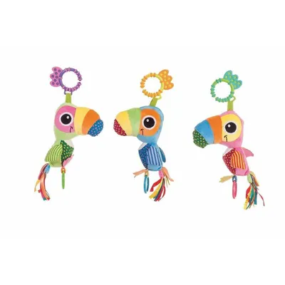 Immagine prodotto di Sonaglio pappagallo colorato 25 cm
