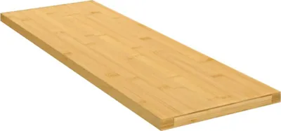 A single bamboo shelf is shown against a white background.