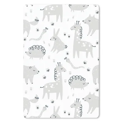 Produktbild von MuchoWow® Mauspad Mousepad Muster - Tiere - Lila 18x27 cm - Mousepads - Maus Mat - Pad - Mausunterlage