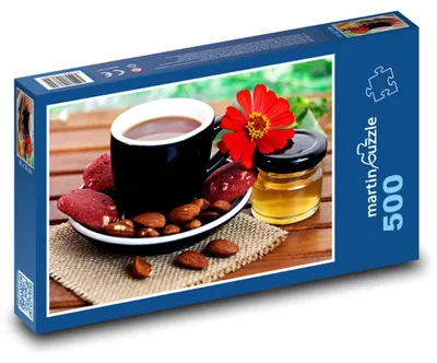 Produktbild von Puzzle 500 Frühstück - Nüsse und Honig - martinpuzzle