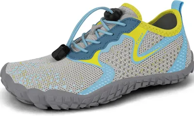 Produktbild von Kyopp Kinderschuhe Barfuß Atmungsaktiv Wanderschuhe Größe 33 Grau