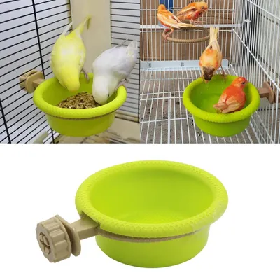 Produktbild von Vogelbad Wandmontage – Vogeltränke für kleine Vögel – Wasserschale – Vogelfutterstation – Für Kanarienvögel, Wellensittiche & Papageien – Vogelzubehör